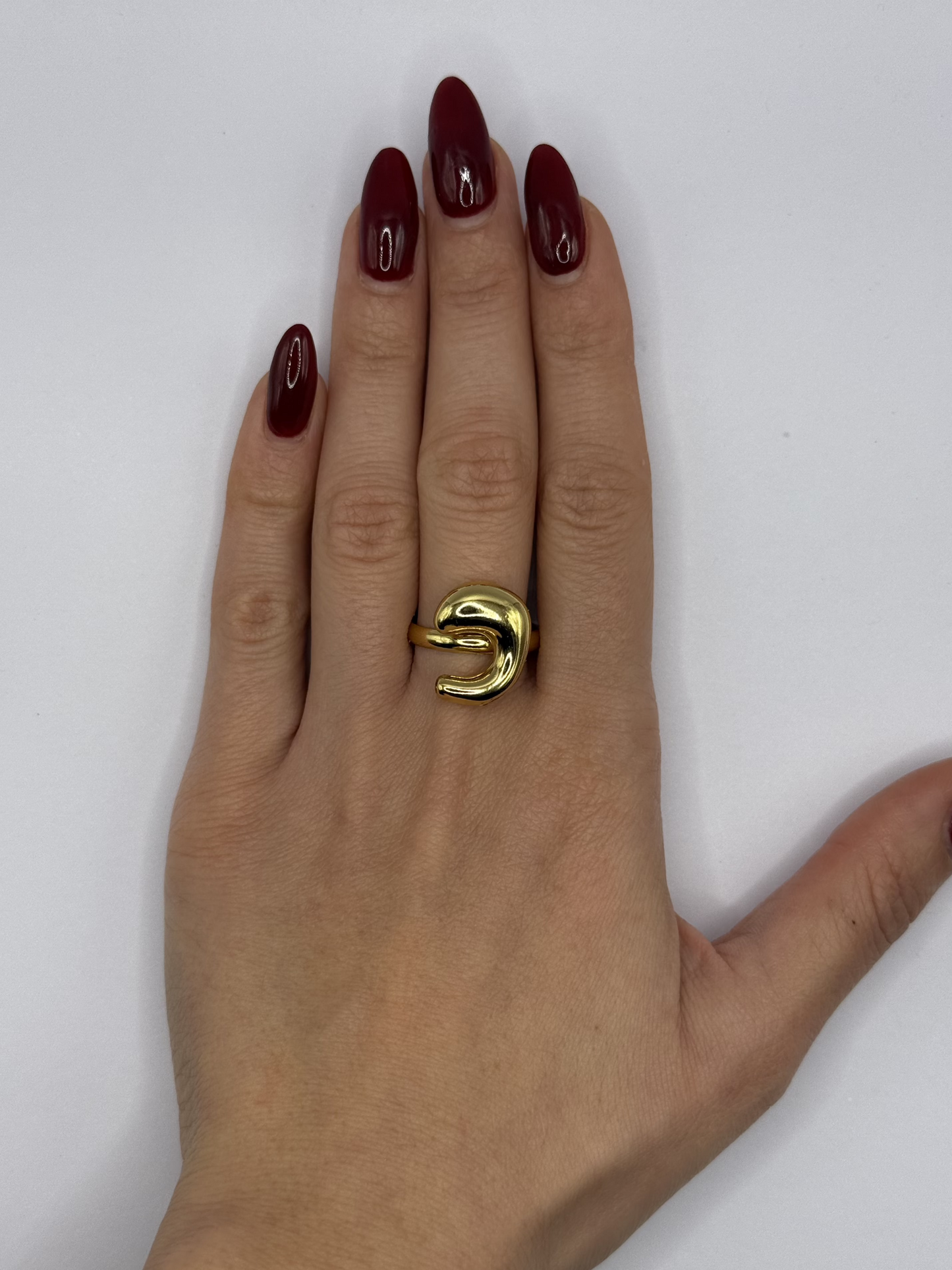 IG Initial Ring - C Gold