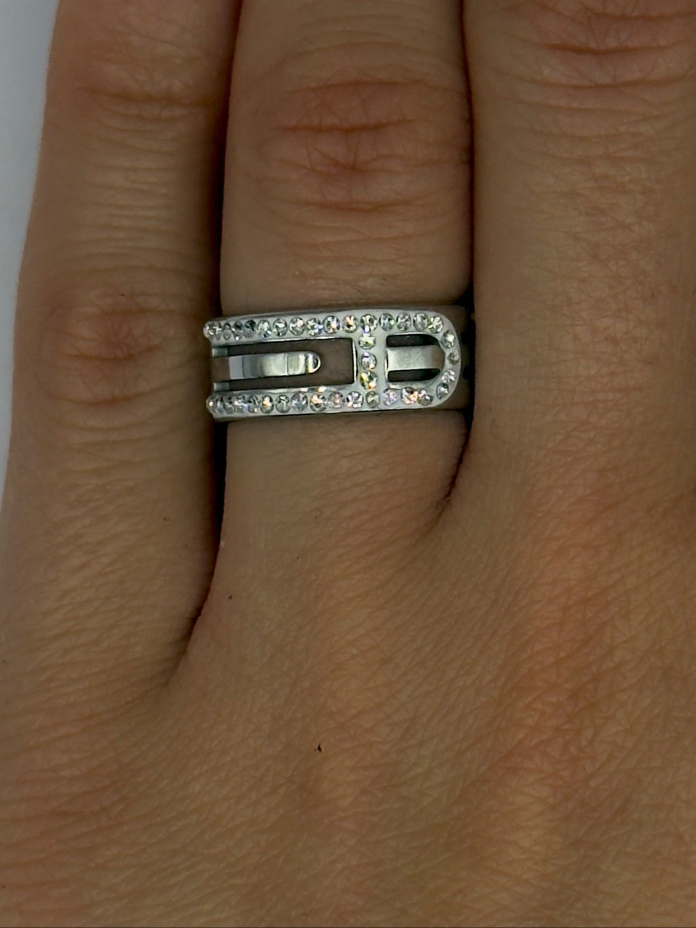 Layered Diamond Window Ring
