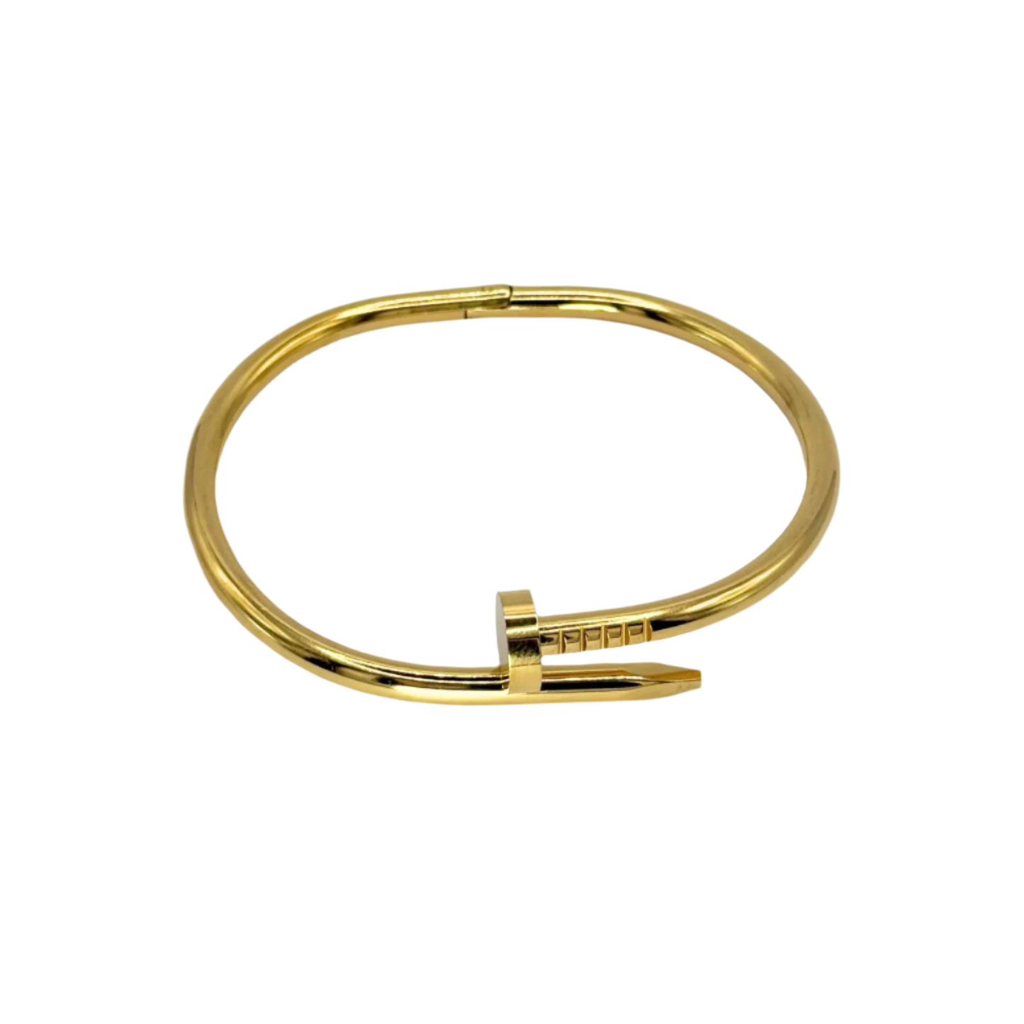 Nail Cuff Bracelet in Gold