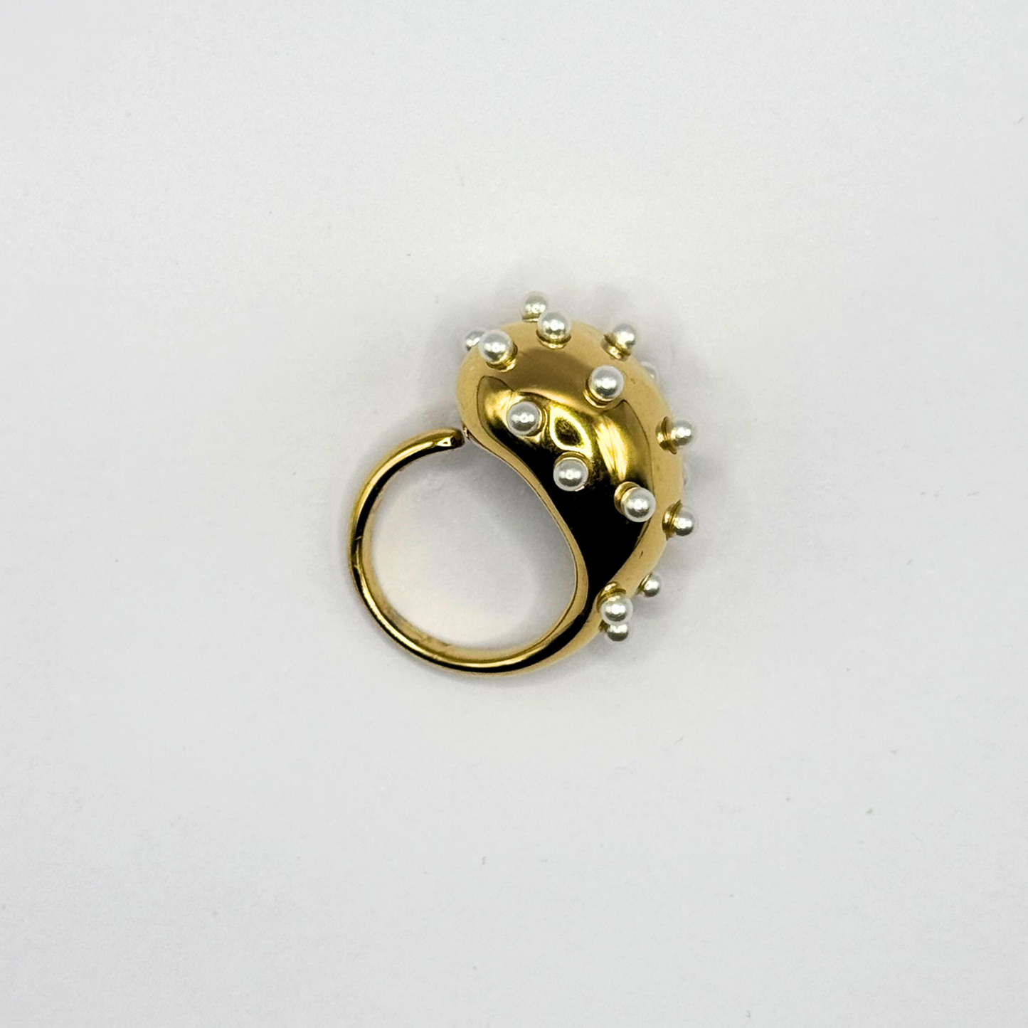 Bubble Ring with Pearls