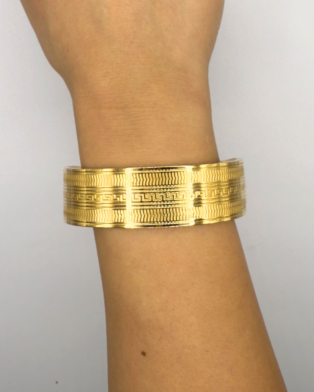 Chunky Gold Cuff Bangle