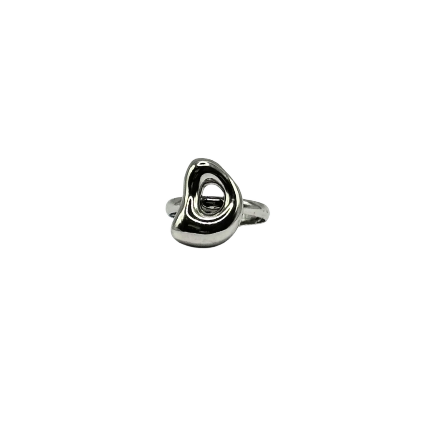 IG Initial Ring - D Silver
