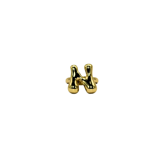 IG Initial Ring - N Gold
