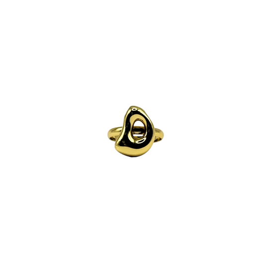IG Initial Ring - D Gold
