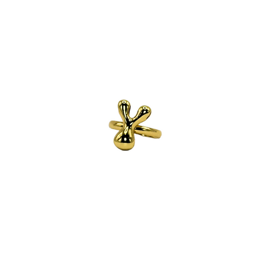 IG Initial Ring - Y Gold