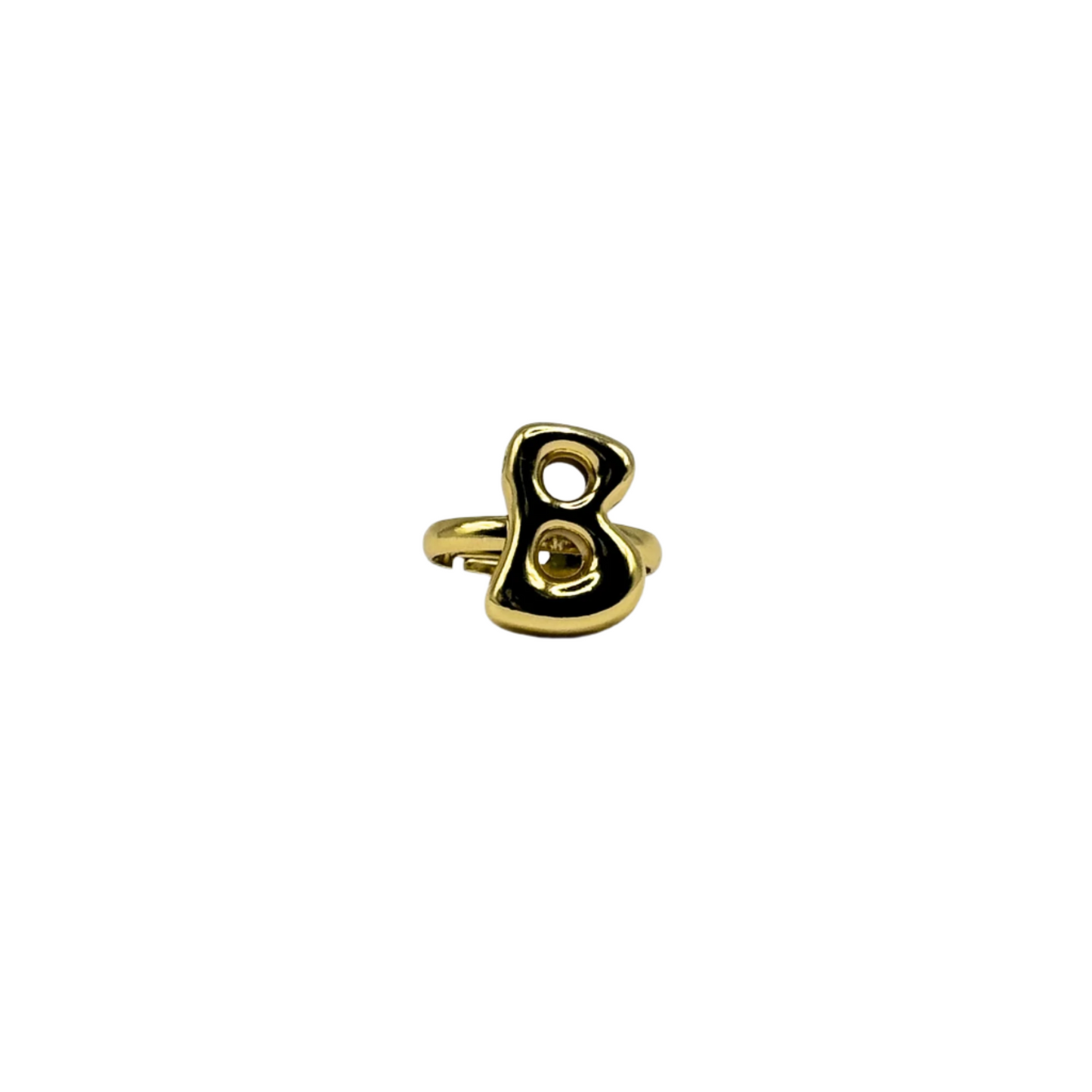 IG Initial Ring - B Gold