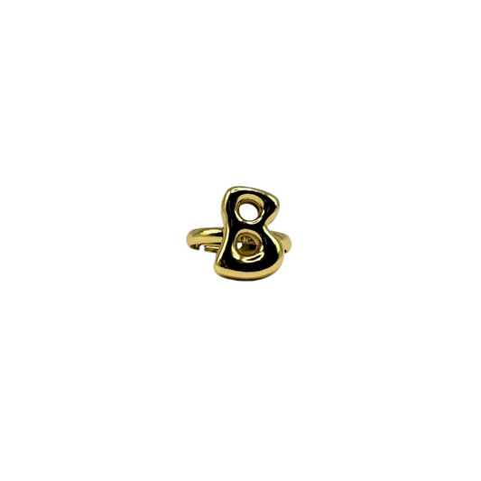 IG Initial Ring - B Gold