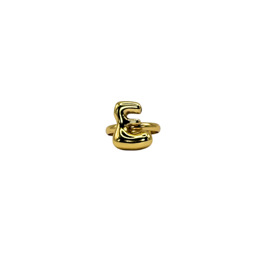 IG Initial Ring - E Gold