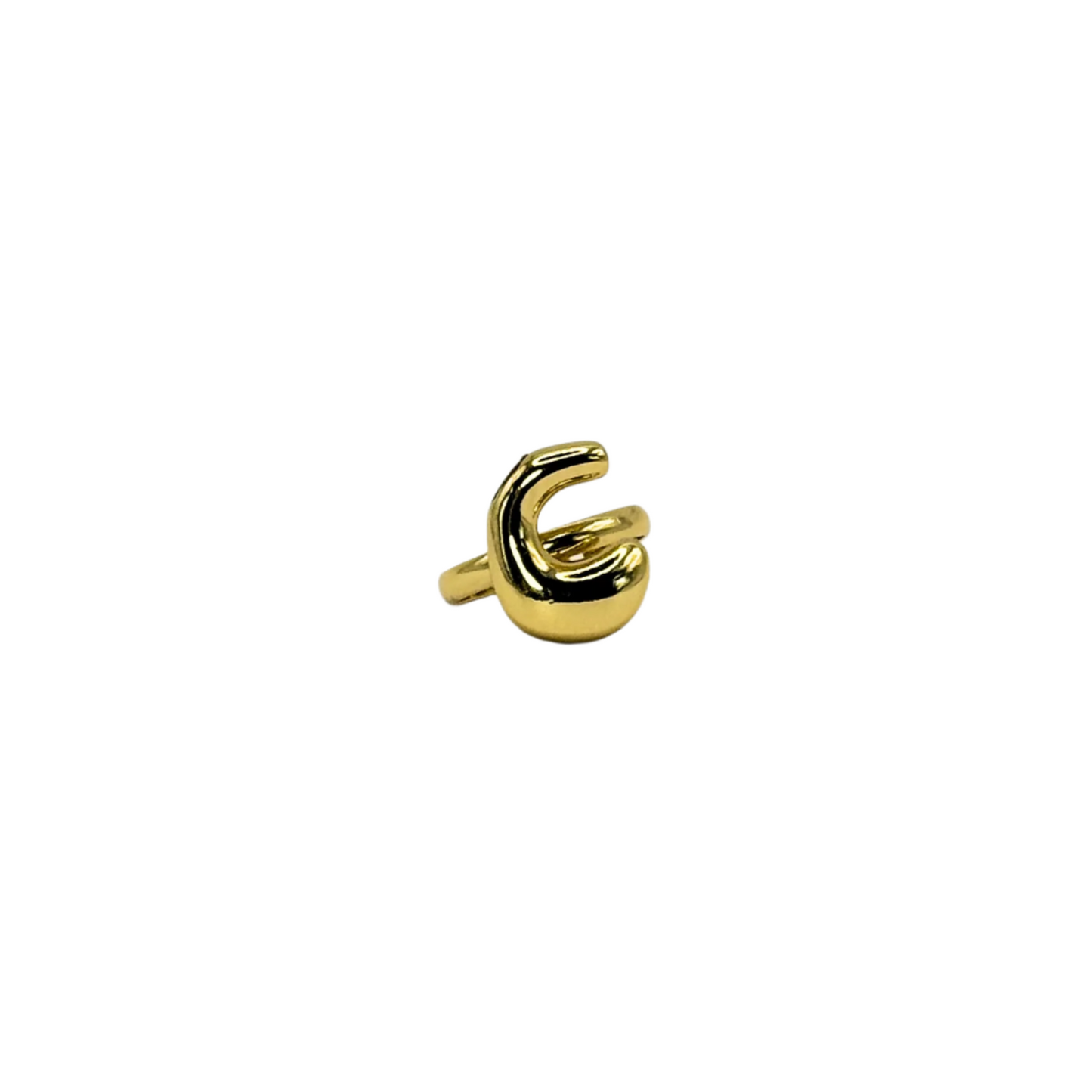 IG Initial Ring - C Gold