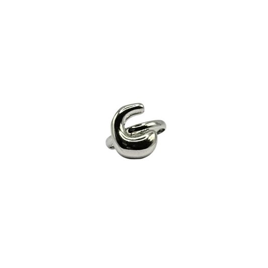 IG Initial Ring - C Silver