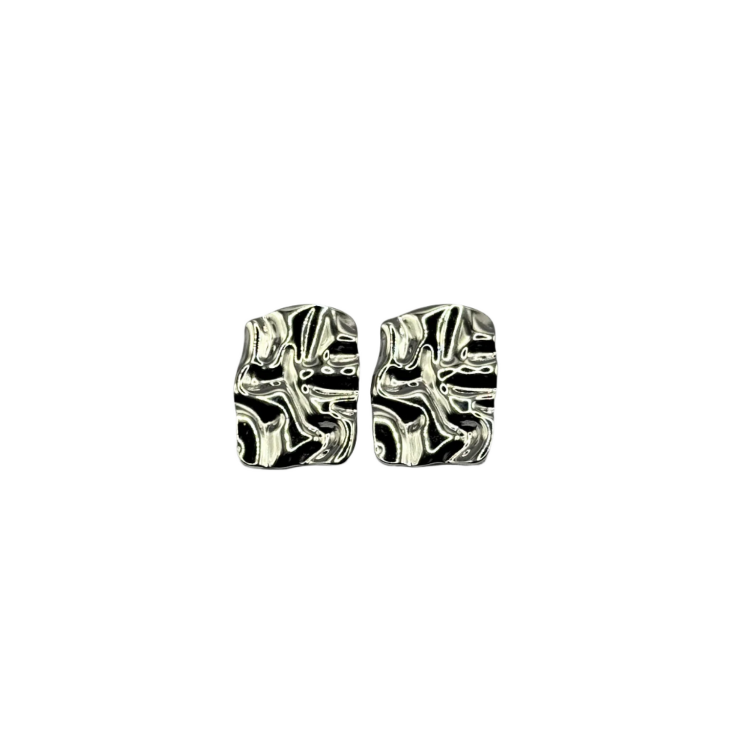 Crushed Metal Earrings