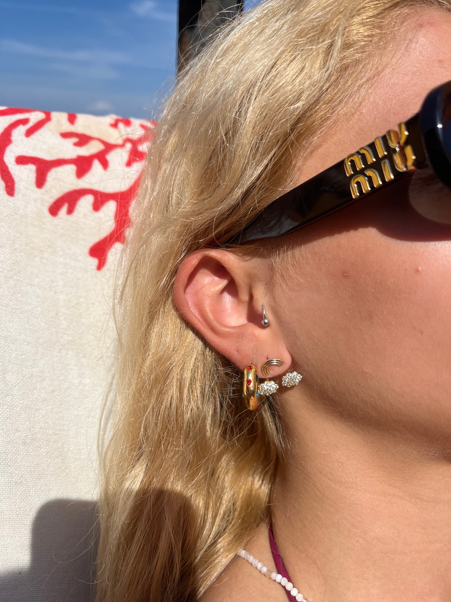 Mini Cloud Earrings