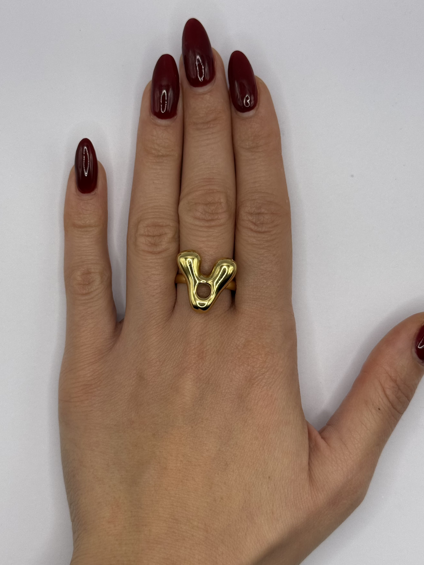 IG Initial Ring - A Gold