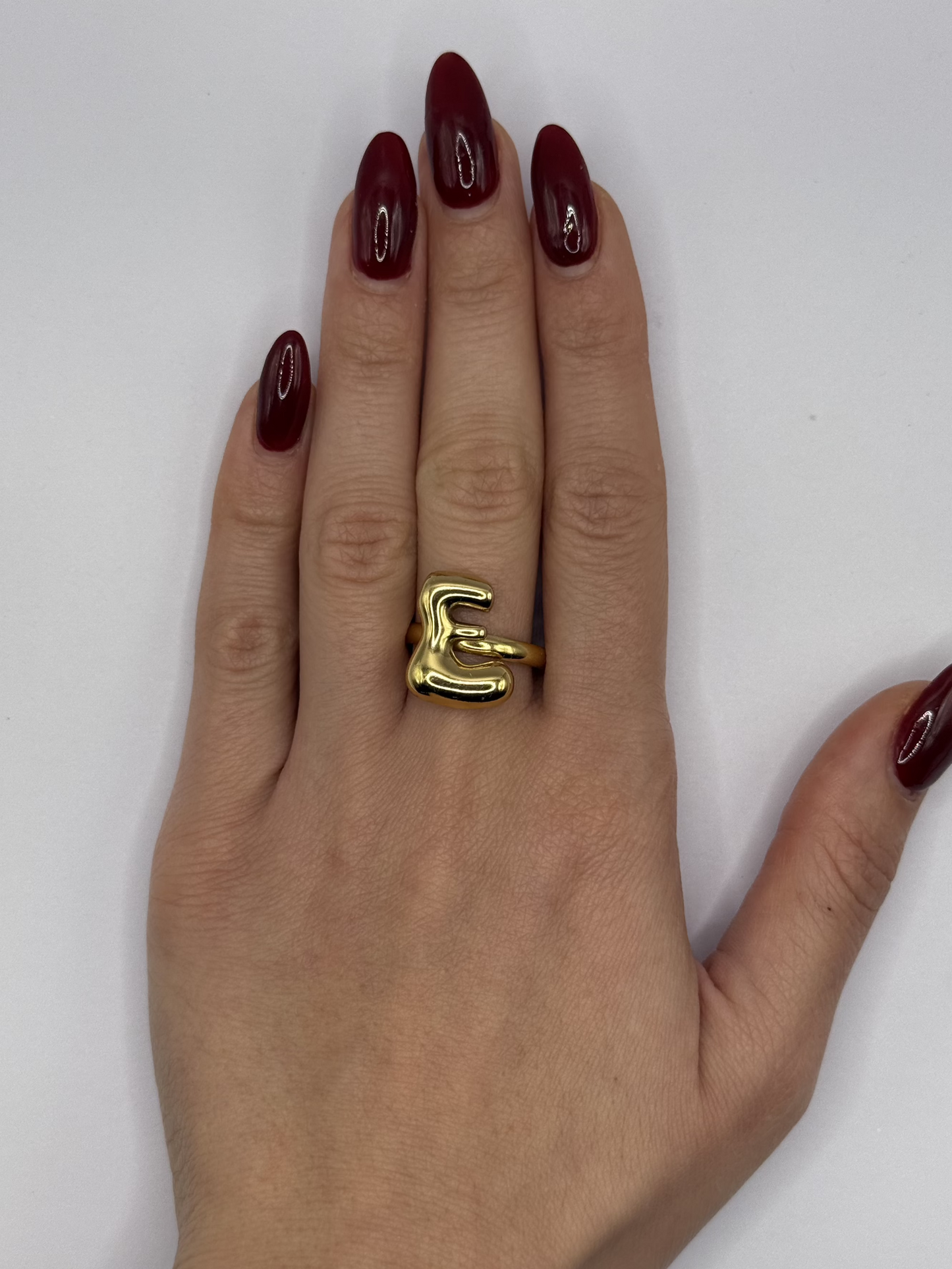 IG Initial Ring - E Gold