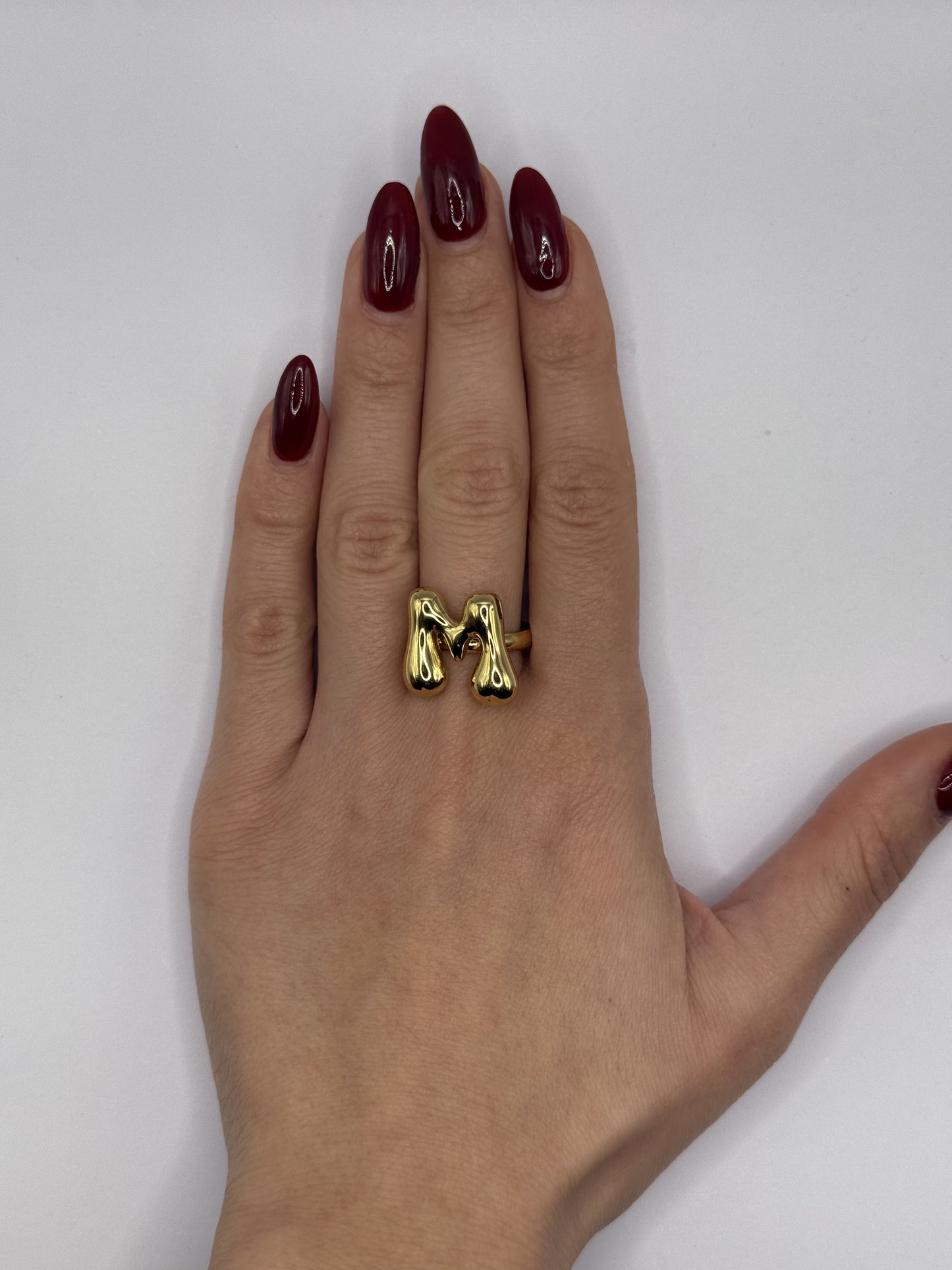 IG Initial Ring - M Gold