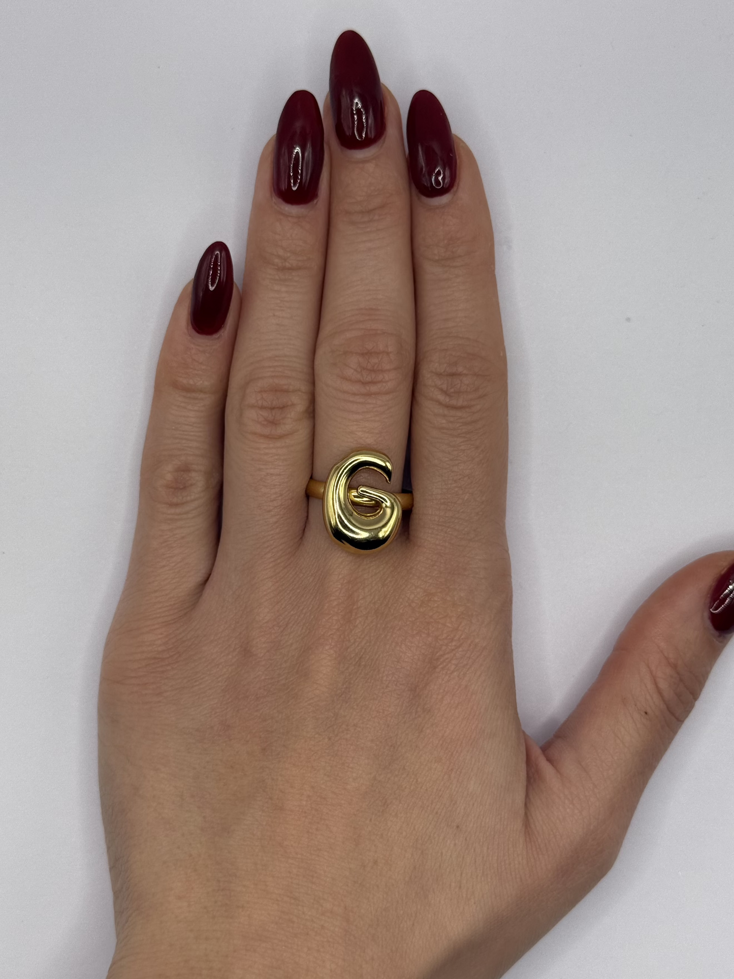 IG Initial Ring - G Gold