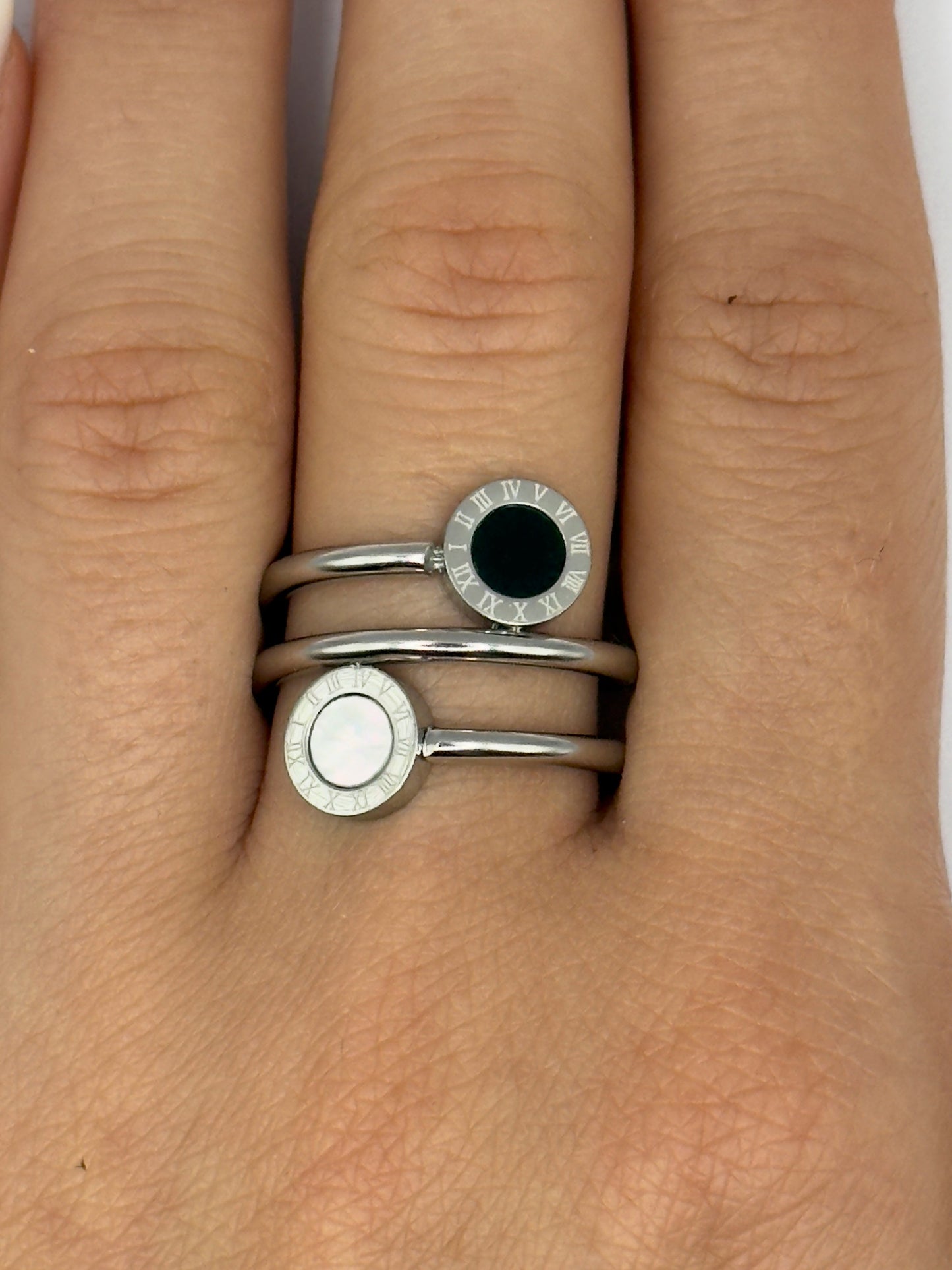 Multi Band Spiral Ring