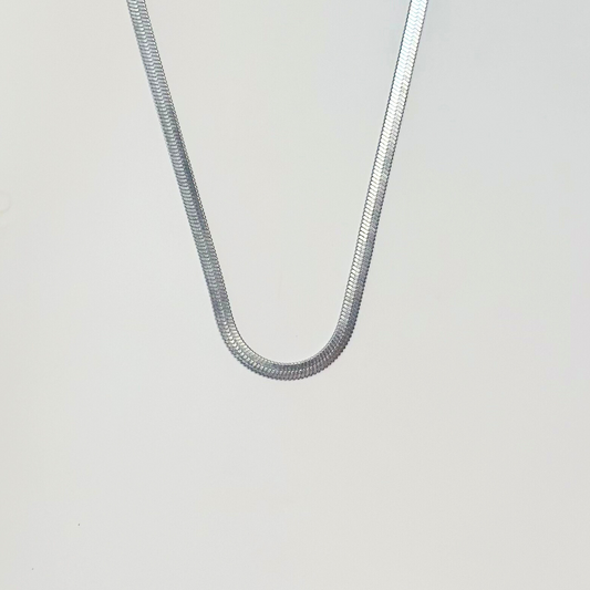 Snake Necklace with Heart Charm