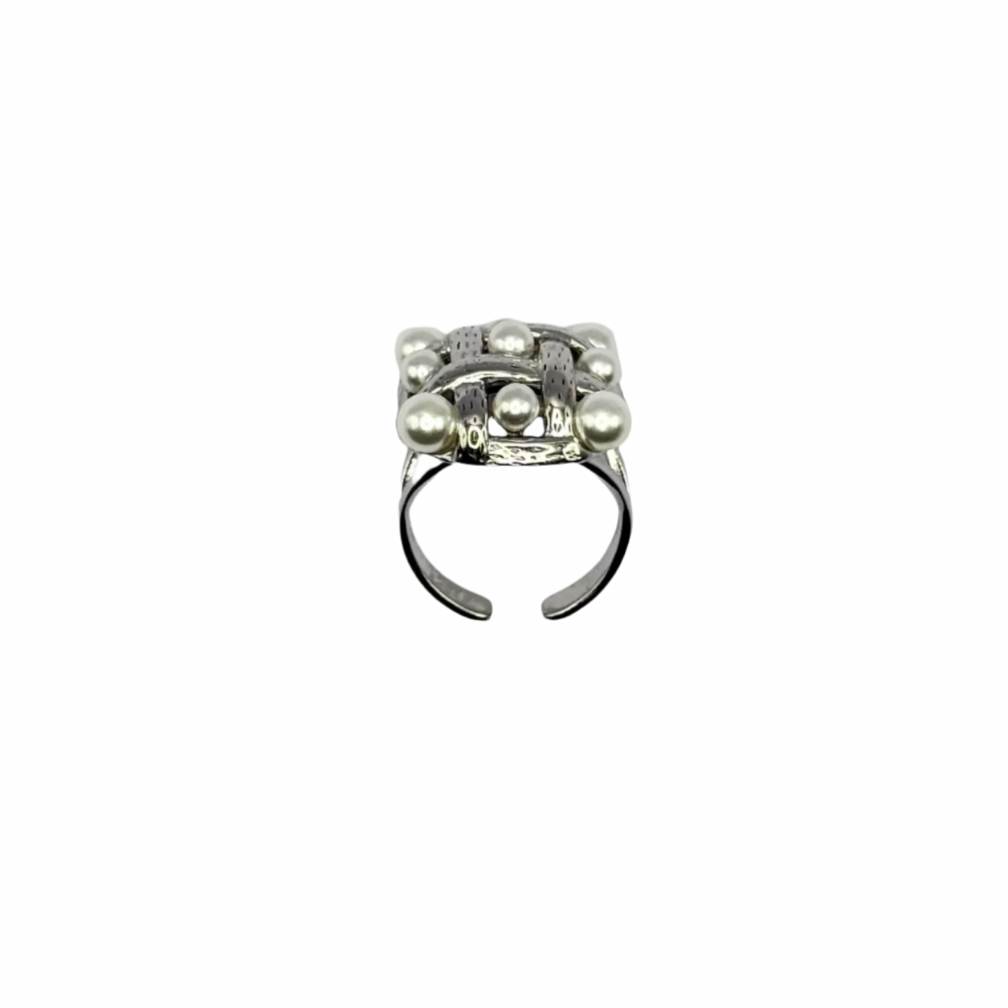 Braided Ring with Pearls