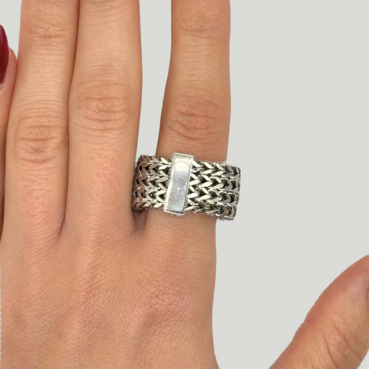 Braided Chains Ring