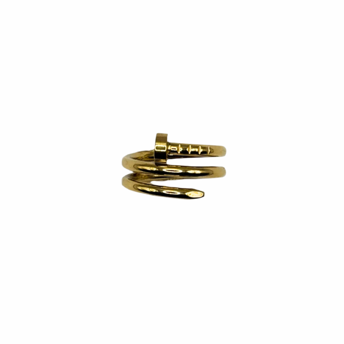 Triple-Layered Nail Ring in Gold