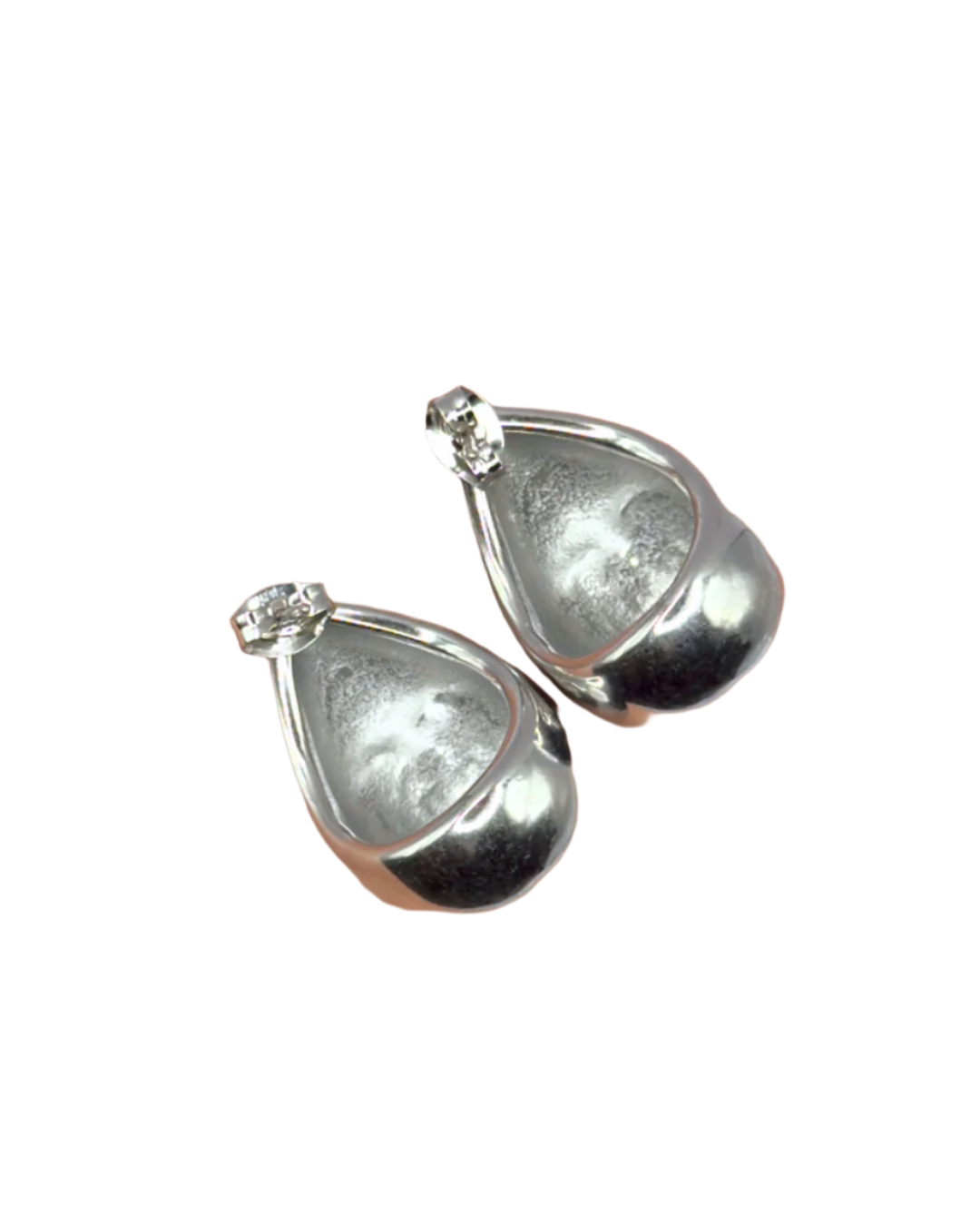 Pearly Heart Rain Drop Earrings
