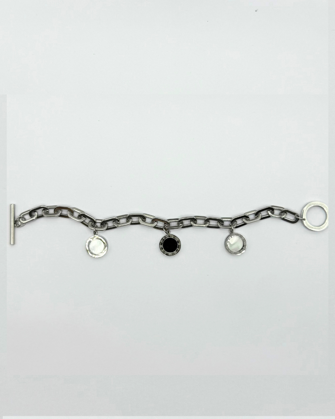 Time Barrel Charm Bracelet