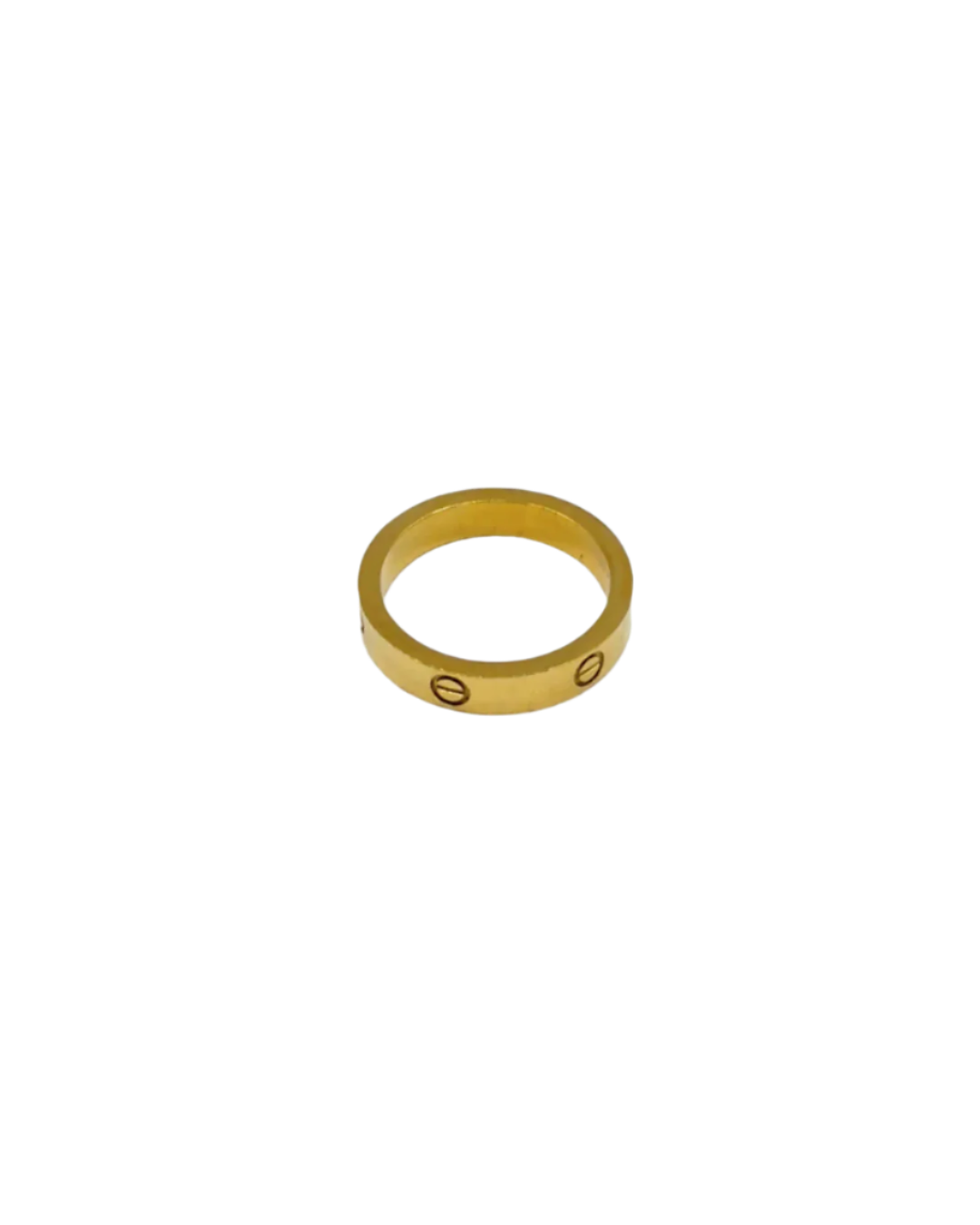 Thin Time Band Ring in Gold