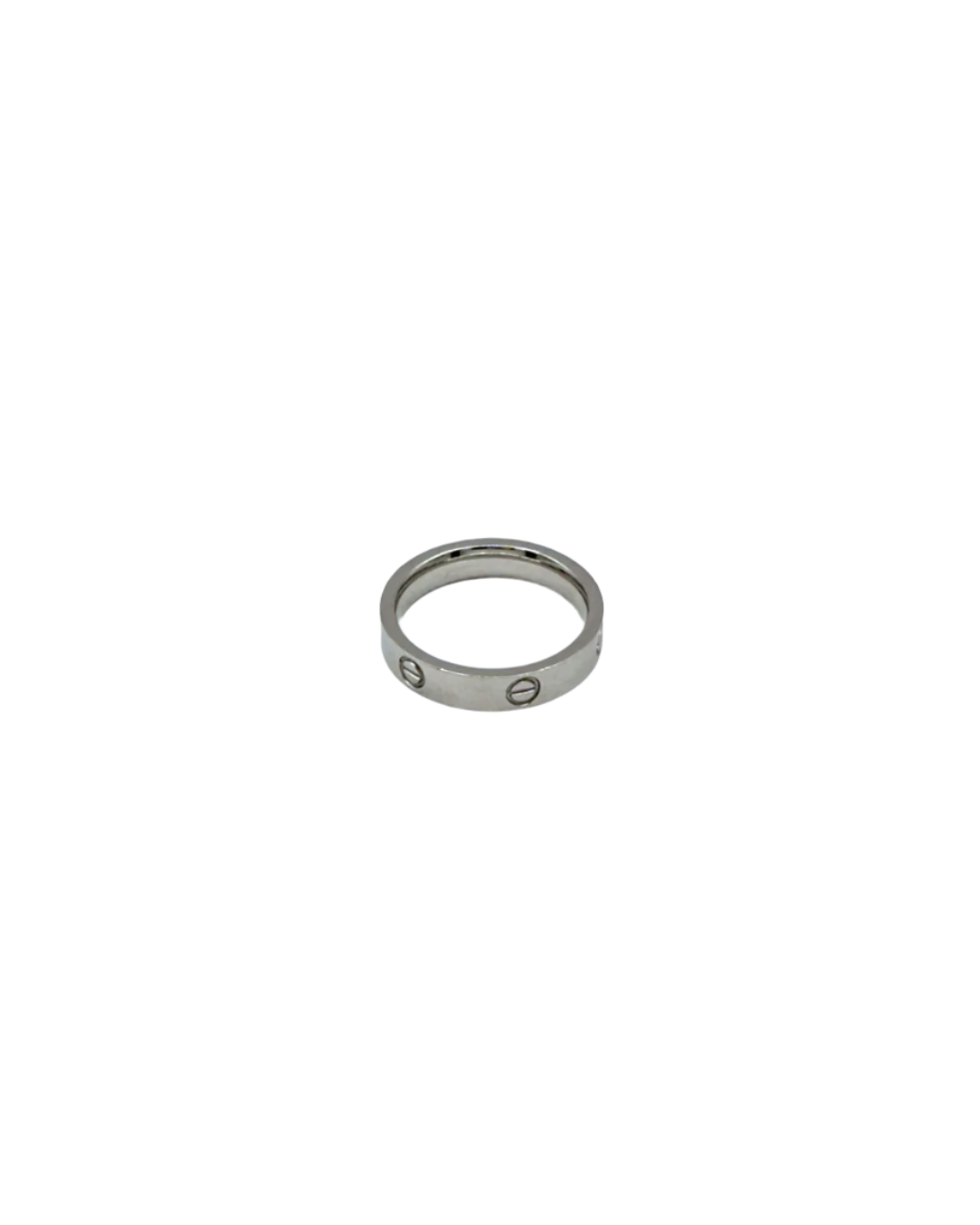 Thin Time Band Ring in Silver