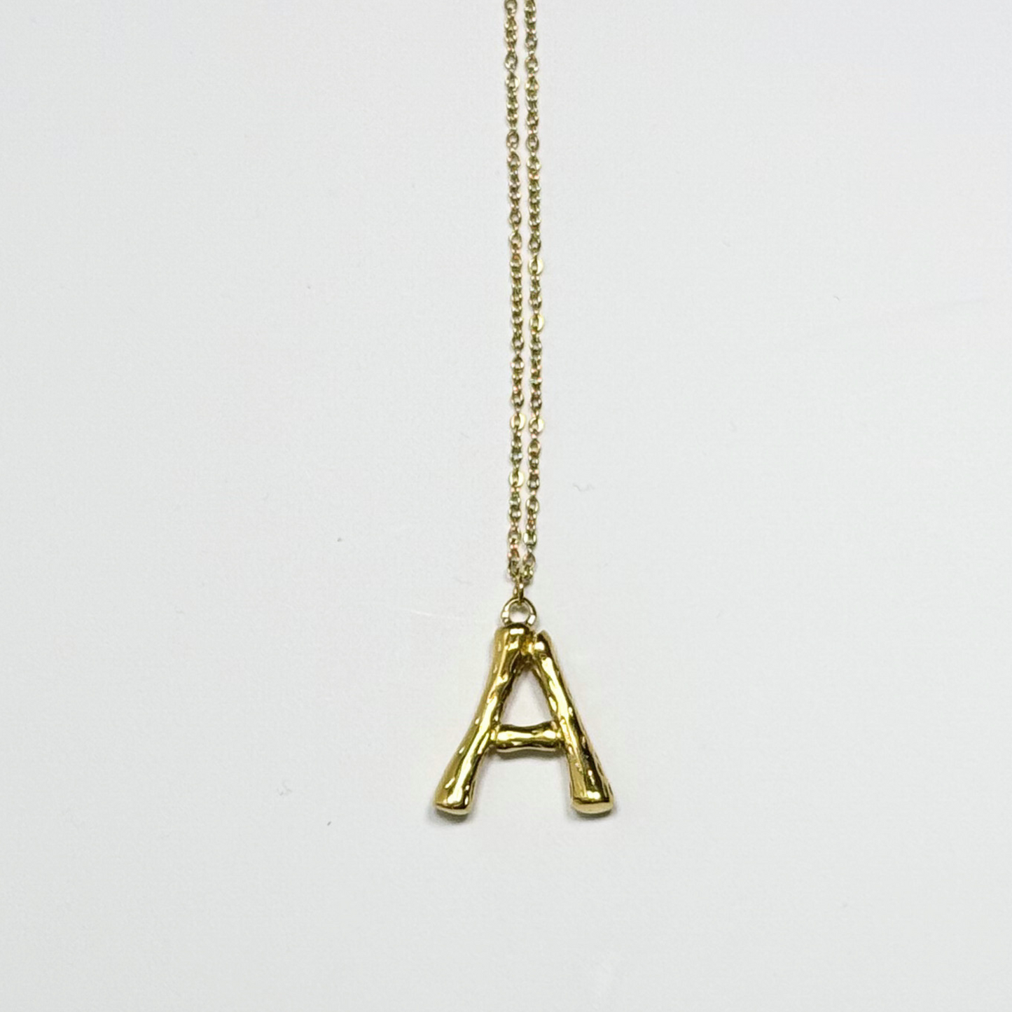 Victoria Initial Necklace- A in Gold