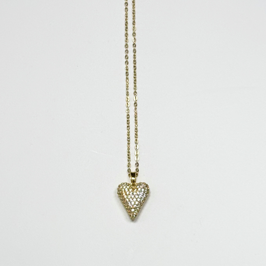 Skinny Heart Necklace
