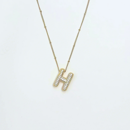 Collana iniziale avorio - H