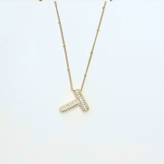 Collana iniziale avorio - T