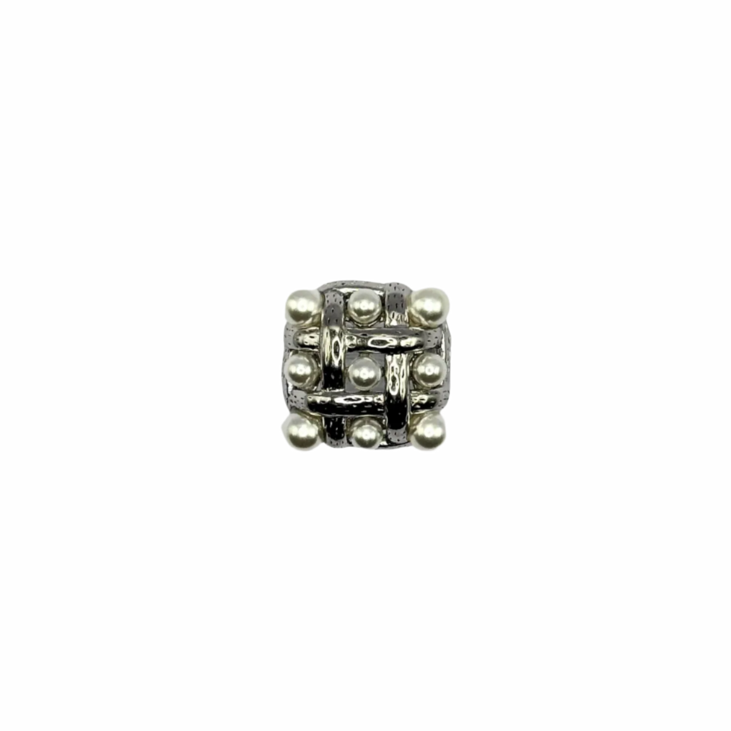 Braided Ring with Pearls