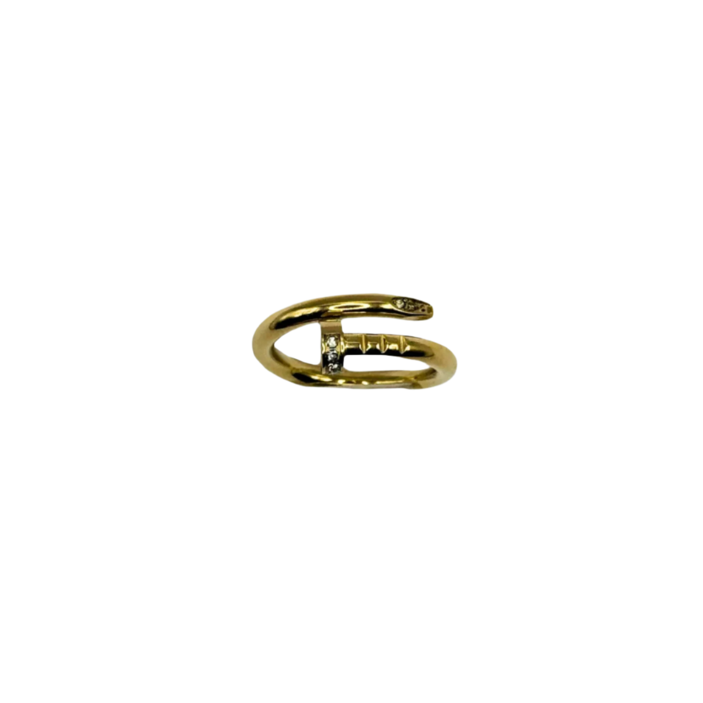 Nail Ring in Gold