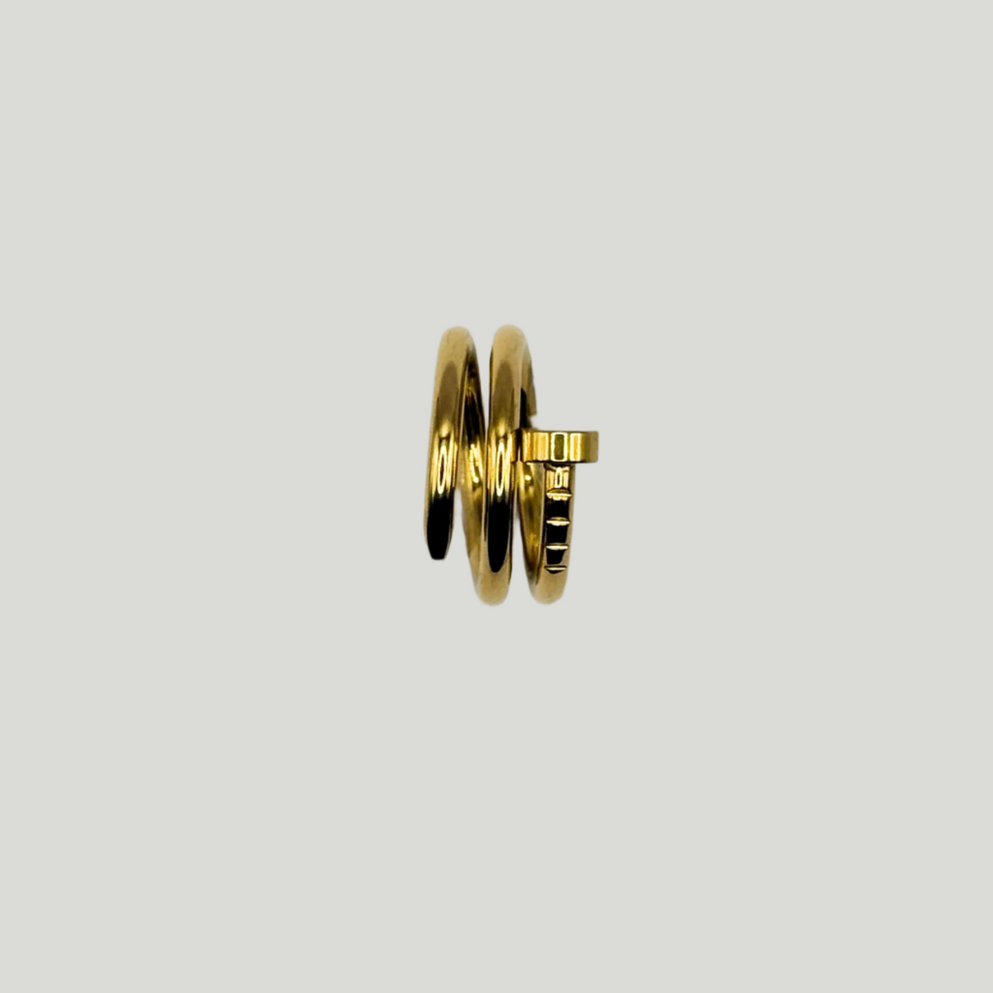 Triple-Layered Nail Ring in Gold