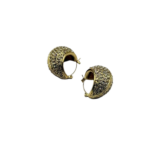 Diamond Scoop Earrings