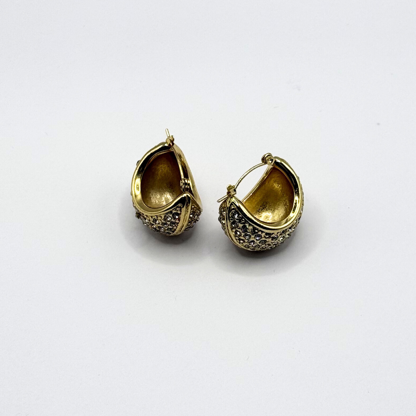 Diamond Scoop Earrings