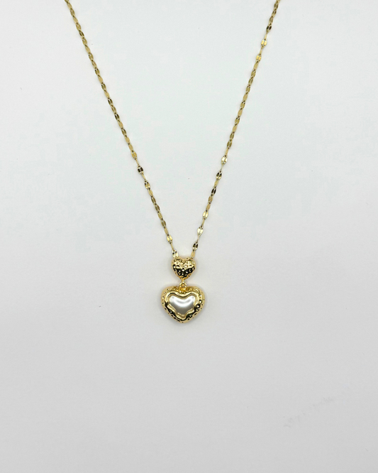 Gold Coated Pearl Gold Necklace