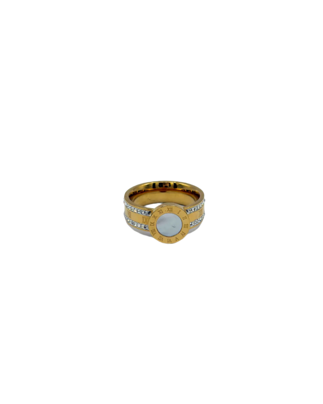 Single Band Gold and Silver Ring